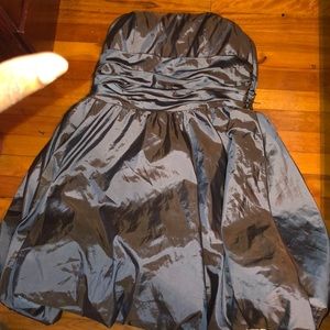 Light grayish blue bridal dress